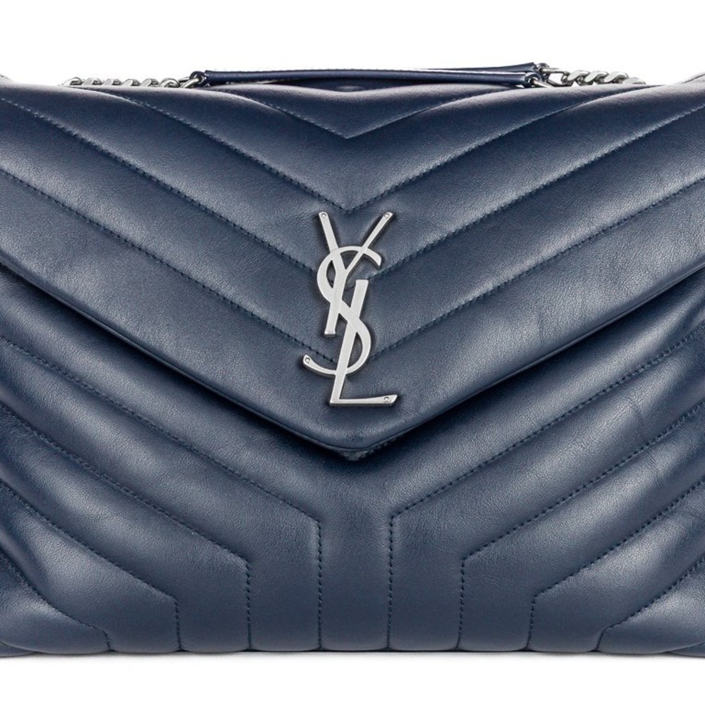 Saint Laurent LouLou Medium Navy Blue